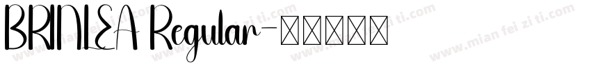 BRINLEA Regular字体转换